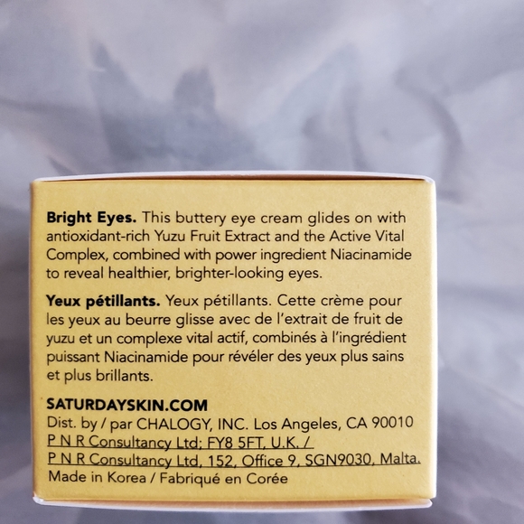 Nwot Saturday Skin Vitamin C bright eye cream - Picture 3 of 3
